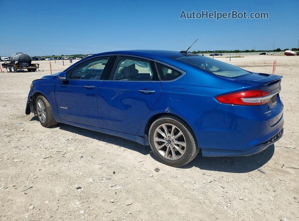 3FA6P0LU0HR264051 2017 FORD FUSION Blue Tył lewy