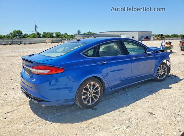 3FA6P0LU0HR264051 2017 FORD FUSION Blue Tył prawy