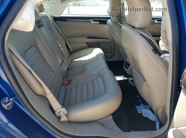 3FA6P0LU0HR264051 2017 FORD FUSION Blue Widok tylnych siedzeń