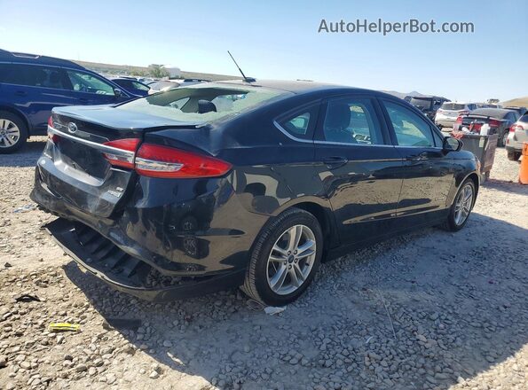 3FA6P0LU0JR116990 2018 FORD FUSION Black Tył prawy