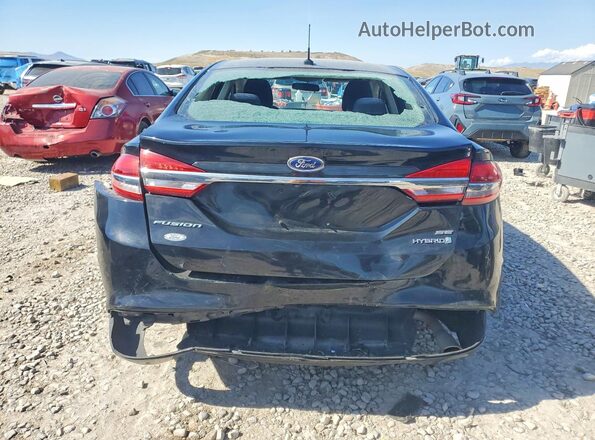 3FA6P0LU0JR116990 2018 FORD FUSION Black Widok z tyłu