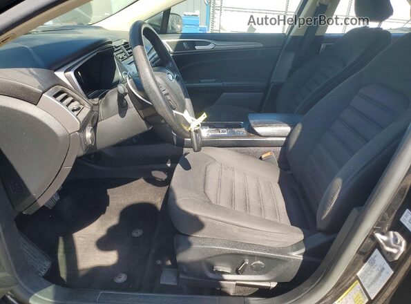 3FA6P0LU0JR116990 2018 FORD FUSION Black Widok wnętrza z przodu