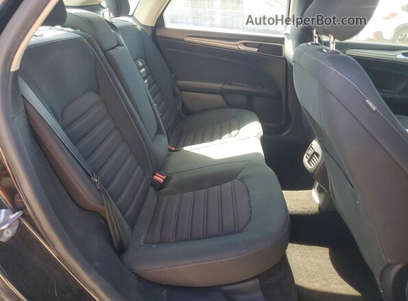 3FA6P0LU0JR116990 2018 FORD FUSION Black Widok tylnych siedzeń