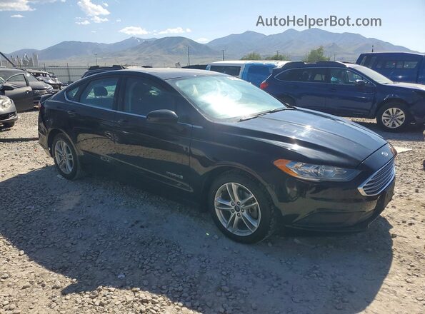 3FA6P0LU0JR116990 2018 FORD FUSION Black Przód prawy
