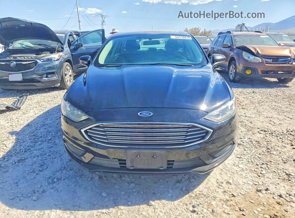 3FA6P0LU0JR116990 2018 FORD FUSION Black Widok z przodu