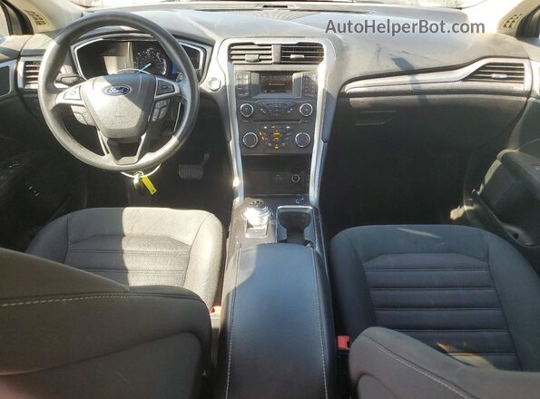 3FA6P0LU0JR116990 2018 FORD FUSION Black Widok deski rozdzielczej