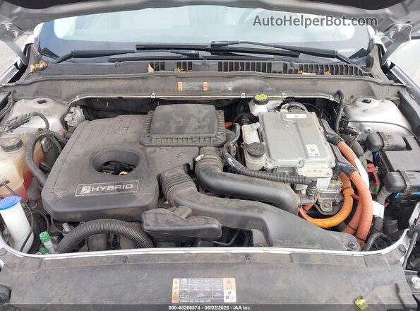 3FA6P0LU0JR173805 2018 FORD FUSION HYBRID Silver Հետևի տեսք