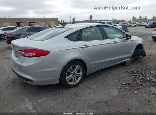 3FA6P0LU0JR173805 2018 FORD FUSION HYBRID Silver Հետևի աջ