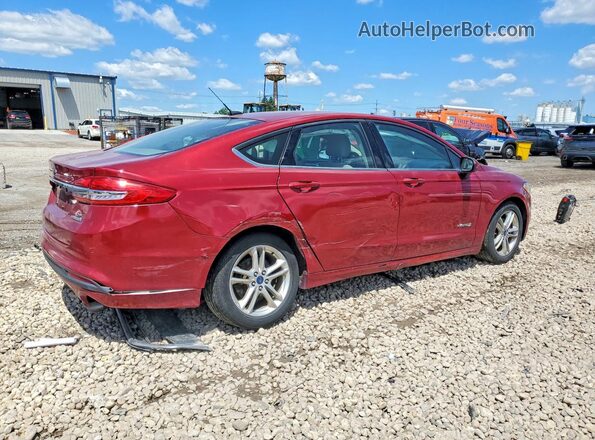 3FA6P0LU0JR173903 2018 FORD FUSION Red Հետևի աջ