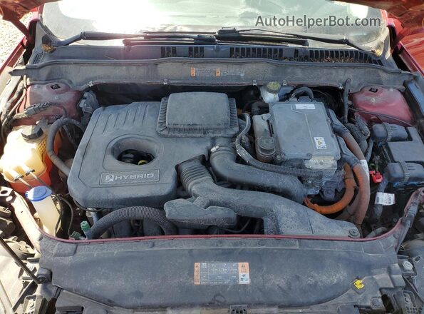 3FA6P0LU0JR173903 2018 FORD FUSION Red Սալոնի հետևի տեսք