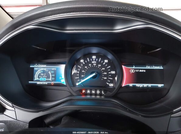 3FA6P0LU0KR149487 2019 FORD FUSION HYBRID Blue Vista de los asientos traseros