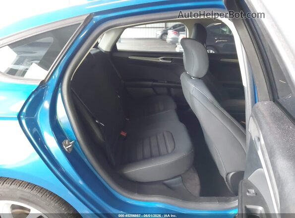 3FA6P0LU0KR149487 2019 FORD FUSION HYBRID Blue Vista de la etiqueta del VIN