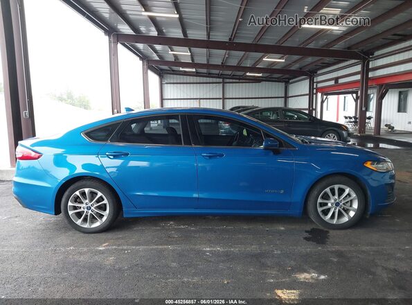 3FA6P0LU0KR149487 2019 FORD FUSION HYBRID Blue 