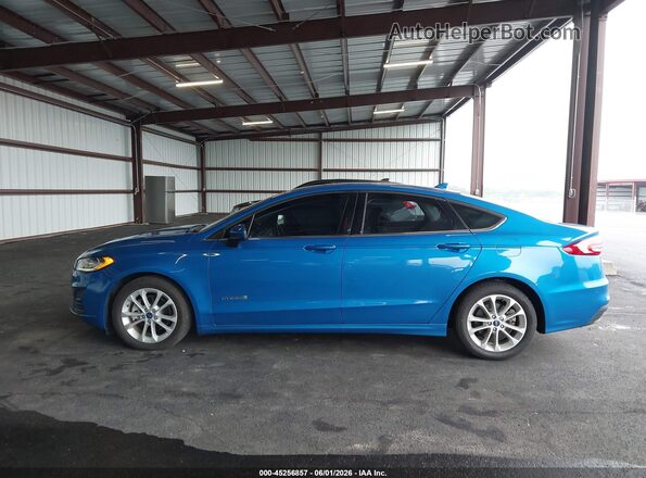 3FA6P0LU0KR149487 2019 FORD FUSION HYBRID Blue 