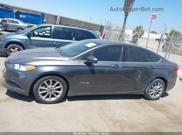 3FA6P0LU1HR286155 2017 FORD FUSION HYBRID Gray Vista interior de 360 grados