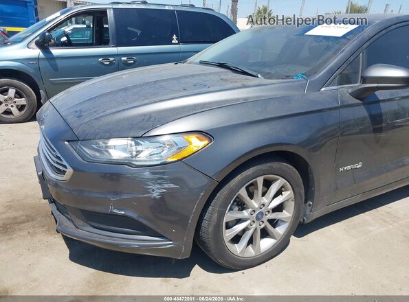 3FA6P0LU1HR286155 2017 FORD FUSION HYBRID Gray 