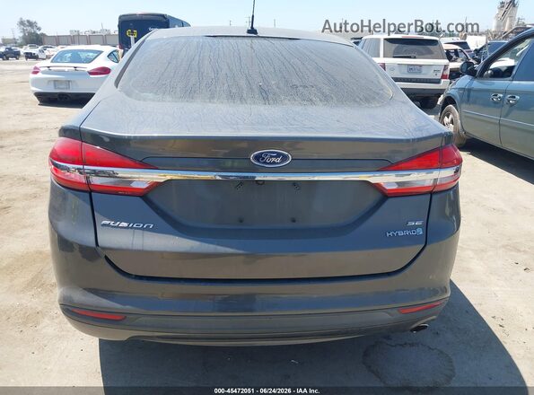 3FA6P0LU1HR286155 2017 FORD FUSION HYBRID Gray 