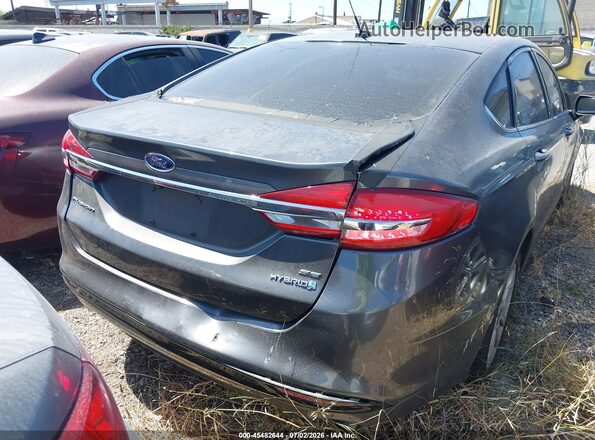 3FA6P0LU1HR387132 2017 FORD FUSION HYBRID Gray 