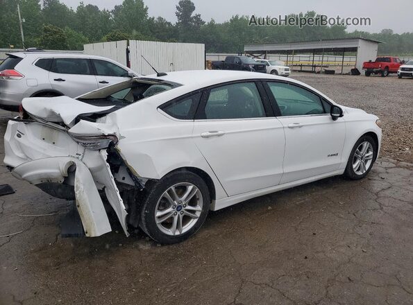 3FA6P0LU1JR117582 2018 FORD FUSION Белый Задняя правая четверть