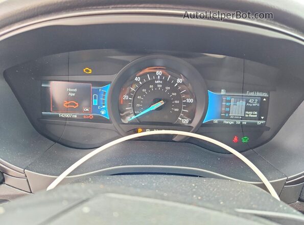 3FA6P0LU1JR169956 2018 FORD FUSION Black Widok zestawu wskaźników