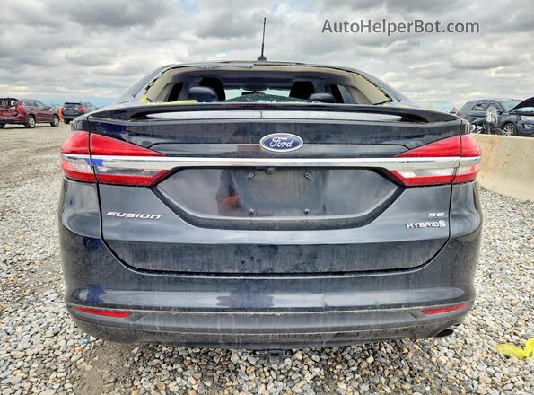 3FA6P0LU1JR169956 2018 FORD FUSION Black Widok z tyłu