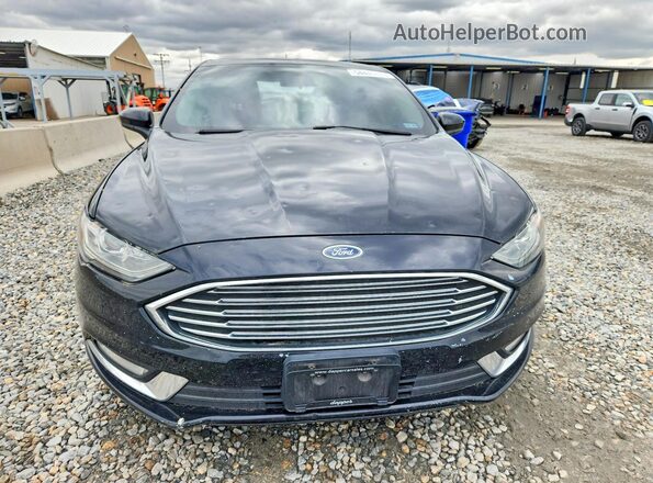 3FA6P0LU1JR169956 2018 FORD FUSION Black Widok z przodu