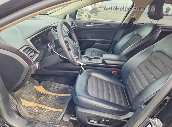 3FA6P0LU1JR169956 2018 FORD FUSION Black Widok wnętrza z przodu