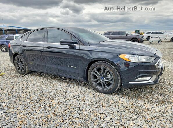 3FA6P0LU1JR169956 2018 FORD FUSION Black Przód prawy