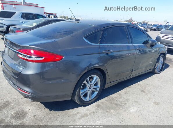 3FA6P0LU1JR211624 2018 FORD FUSION HYBRID Gray Rear right