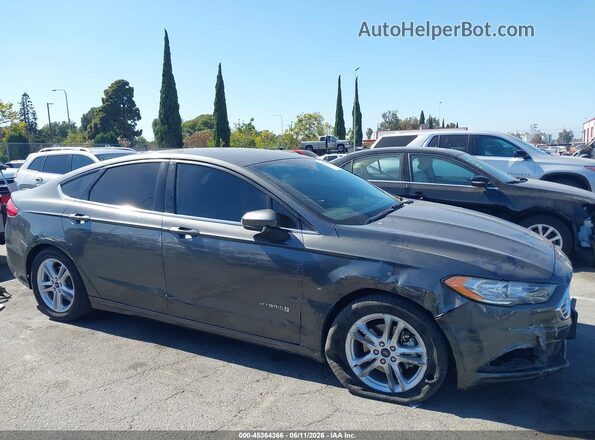 3FA6P0LU1JR211624 2018 FORD FUSION HYBRID Gray Rear interior view
