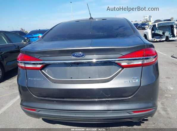 3FA6P0LU1JR211624 2018 FORD FUSION HYBRID Gray 