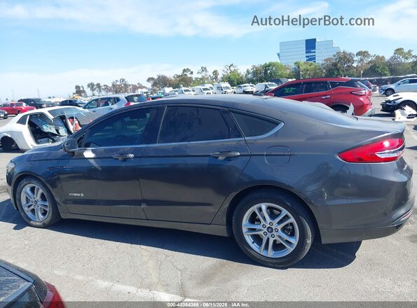 3FA6P0LU1JR211624 2018 FORD FUSION HYBRID Gray 360 interior view