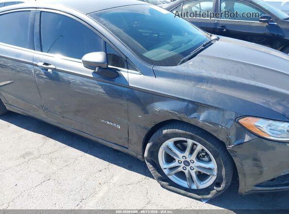 3FA6P0LU1JR211624 2018 FORD FUSION HYBRID Gray 