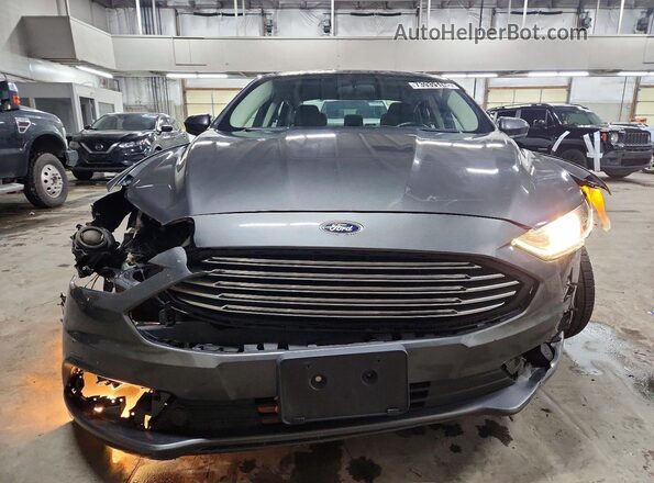 3FA6P0LU1JR272584 2018 FORD FUSION Gray Front view
