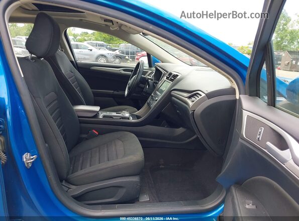 3FA6P0LU1LR223484 2020 FORD FUSION Синий Вид салона спереди