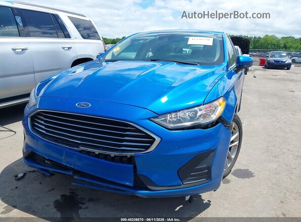 3FA6P0LU1LR223484 2020 FORD FUSION Синий Вид щитка приборов