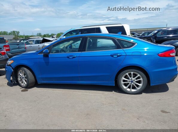 3FA6P0LU1LR223484 2020 FORD FUSION Синий Панорамный вид салона 360°