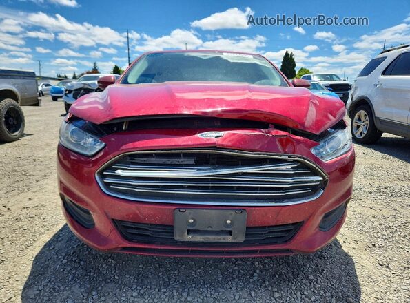 3FA6P0LU2GR145948 2016 FORD FUSION Red წინა ხედი