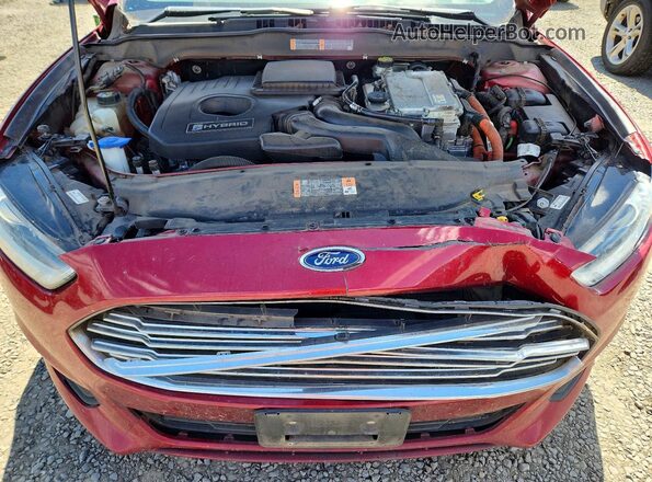 3FA6P0LU2GR145948 2016 FORD FUSION Red უკანა სალონის ხედი