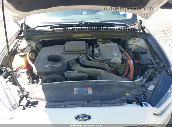 3FA6P0LU2GR360004 2016 FORD FUSION HYBRID Белый Вид сзади
