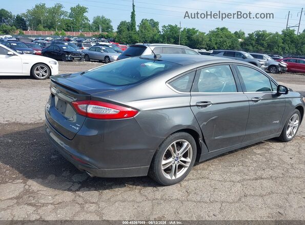 3FA6P0LU2GR363405 2016 FORD FUSION HYBRID Gray 