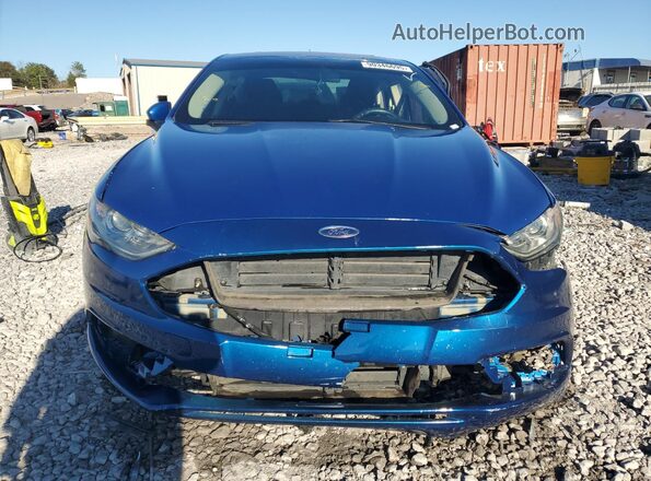 3FA6P0LU2HR223355 2017 FORD FUSION Синий Вид спереди