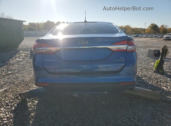 3FA6P0LU2HR223355 2017 FORD FUSION Синий Вид сзади