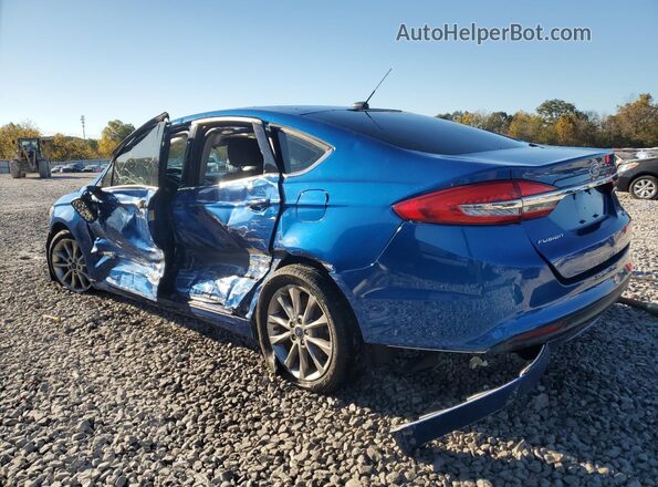3FA6P0LU2HR223355 2017 FORD FUSION Синий Задняя левая четверть