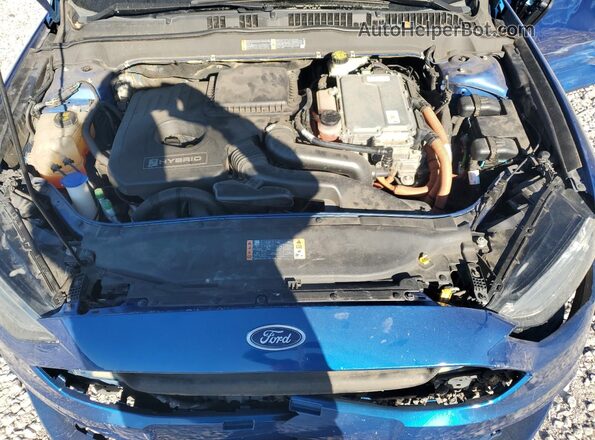 3FA6P0LU2HR223355 2017 FORD FUSION Синий Вид задней части салона
