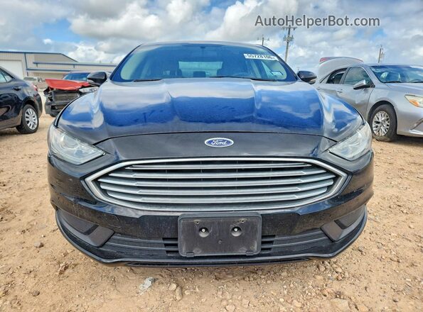 3FA6P0LU2HR246537 2017 FORD FUSION Black Front view