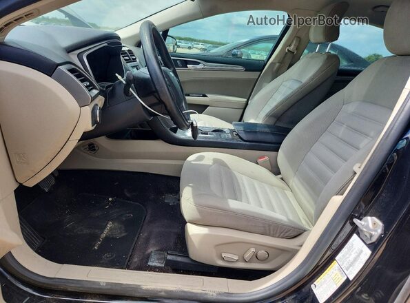 3FA6P0LU2HR246537 2017 FORD FUSION Black Front interior view