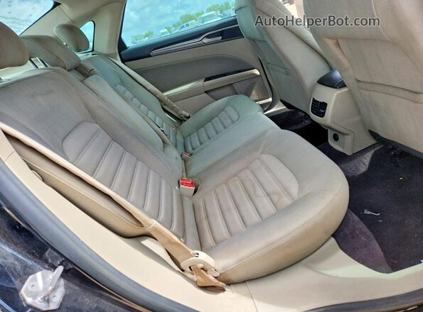 3FA6P0LU2HR246537 2017 FORD FUSION Black Rear seats view