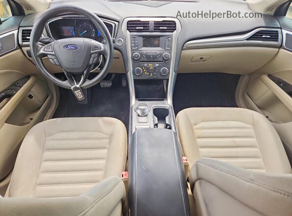 3FA6P0LU2HR246537 2017 FORD FUSION Black Dashboard view