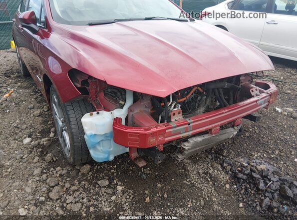 3FA6P0LU2HR374356 2017 FORD FUSION HYBRID Темно-бордовый 